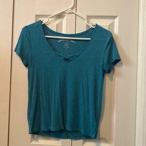 Blue Seriously Soft Aero Girl Tee. SIZE: XS